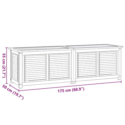 Zahradní Úložný Box S Vložkou Masivní Teak