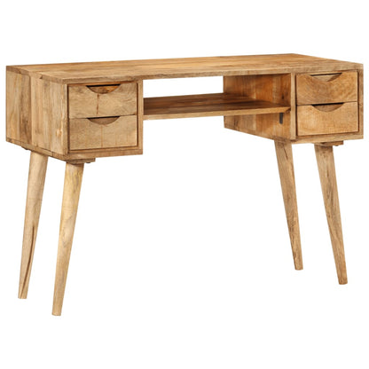 Stůl Se Zásuvkami 110 X 47 X 76 Cm Masivní Mangovníkové Dřevo