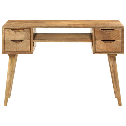 Stůl Se Zásuvkami 110 X 47 X 76 Cm Masivní Mangovníkové Dřevo