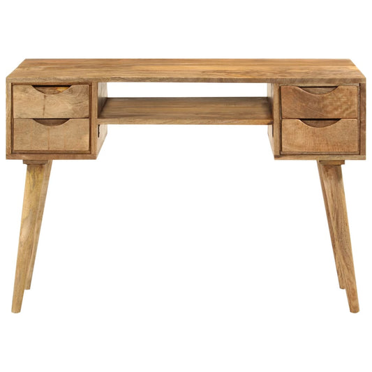 Stůl Se Zásuvkami 110 X 47 X 76 Cm Masivní Mangovníkové Dřevo