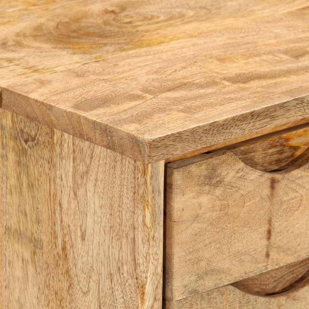 Stůl Se Zásuvkami 110 X 47 X 76 Cm Masivní Mangovníkové Dřevo