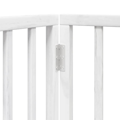 Zábrana Pro Psy S Dvířky Skládací 15 Panelů Bílá 750 Cm Topol