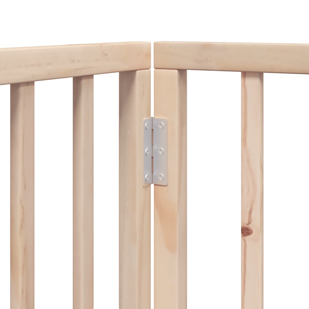 Zábrana Pro Psy S Dvířky Skládací 8 Panelů 640 Cm Topol