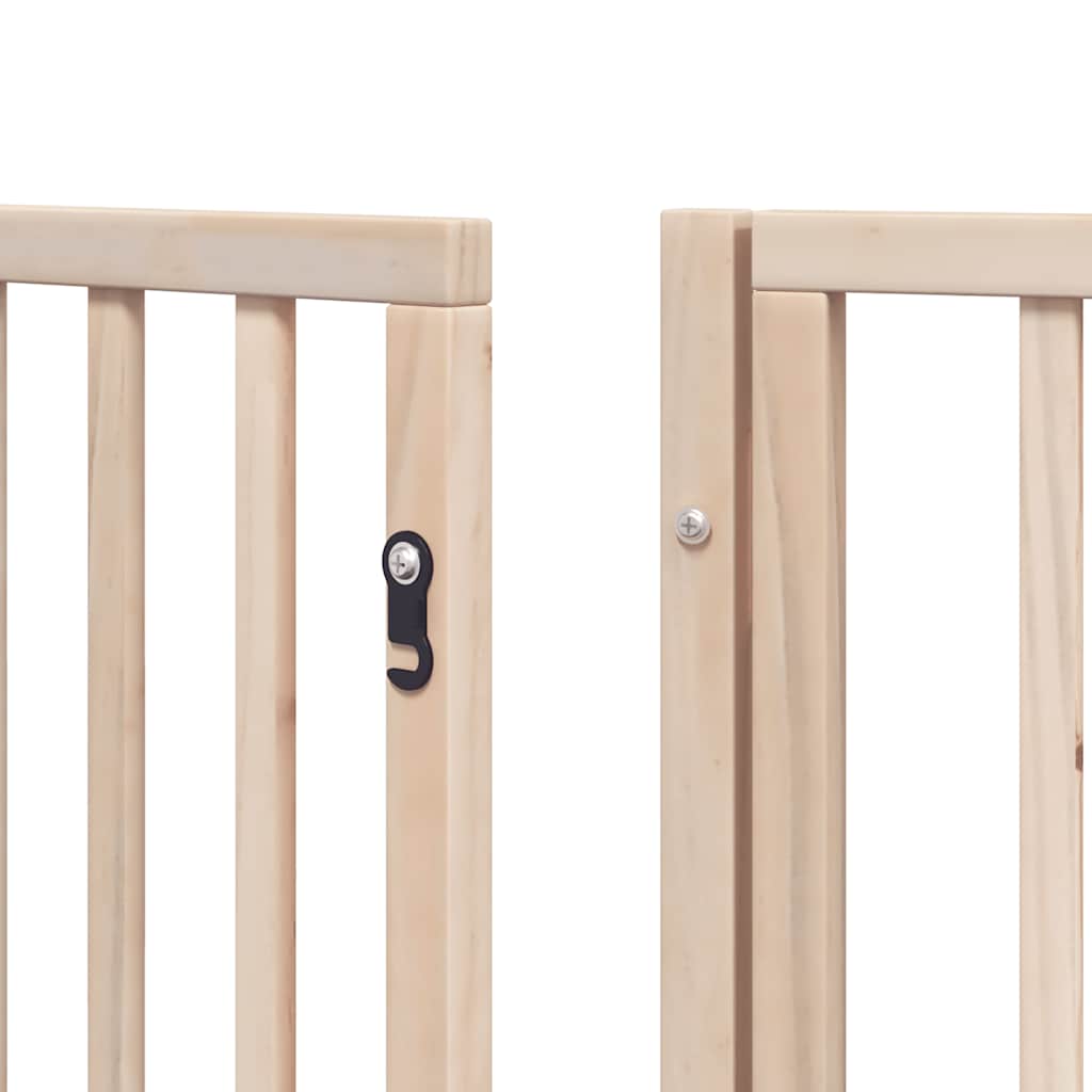 Zábrana Pro Psy S Dvířky Skládací 8 Panelů 640 Cm Topol