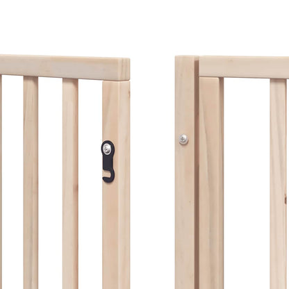 Zábrana Pro Psy S Dvířky Skládací 8 Panelů 640 Cm Topol