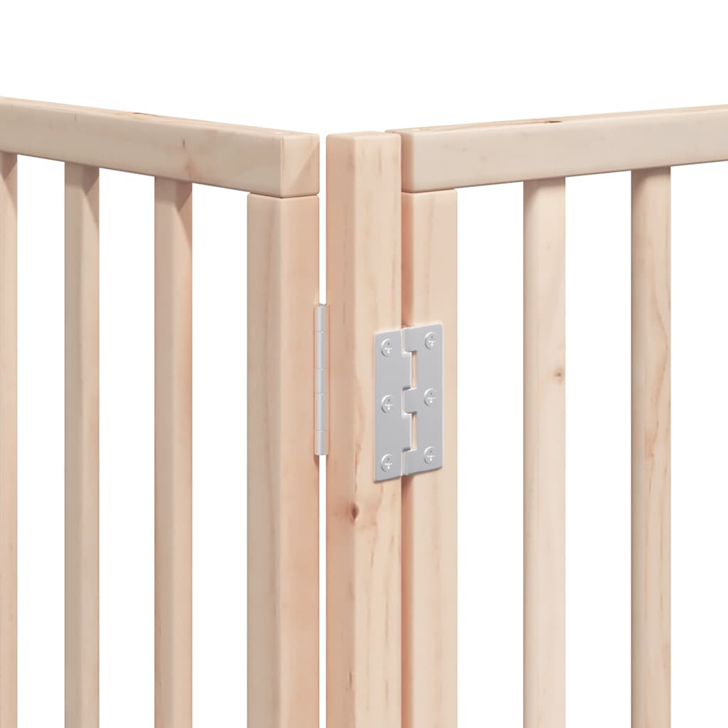 Zábrana Pro Psy S Dvířky Skládací 8 Panelů 640 Cm Topol