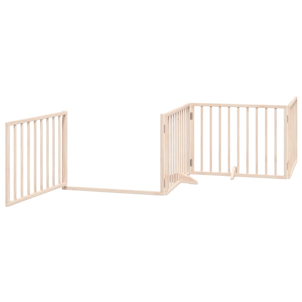 Zábrana Pro Psy S Dvířky Skládací 12 Panelů 960 Cm Topol