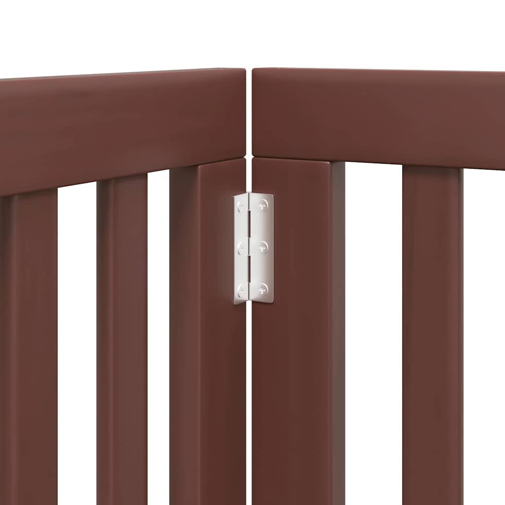 Zábrana Pro Psy S Dvířky Skládací 15 Panelů 750 Cm Topol