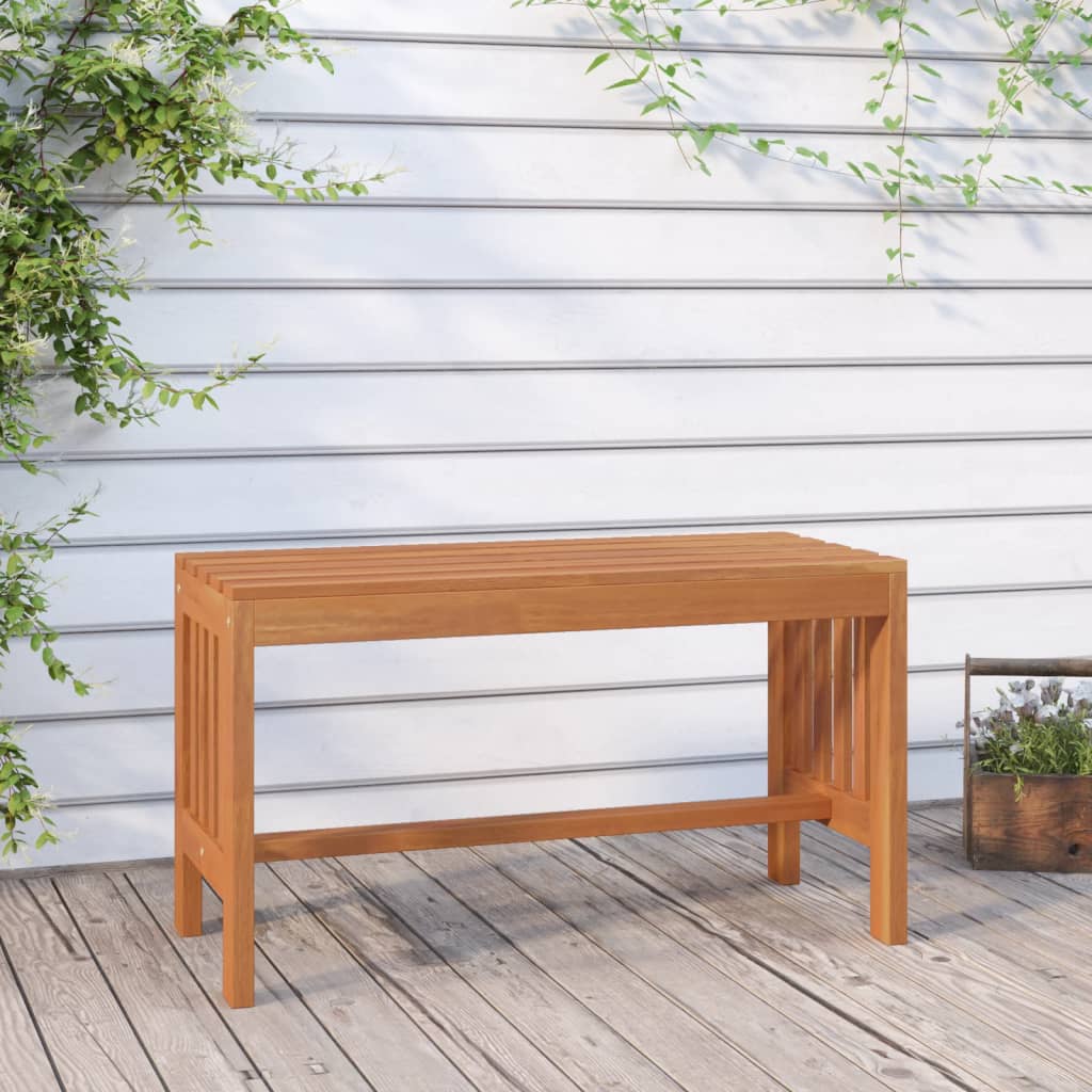Zahradní Lavice 80 Cm Masivní Eukalyptové Dřevo