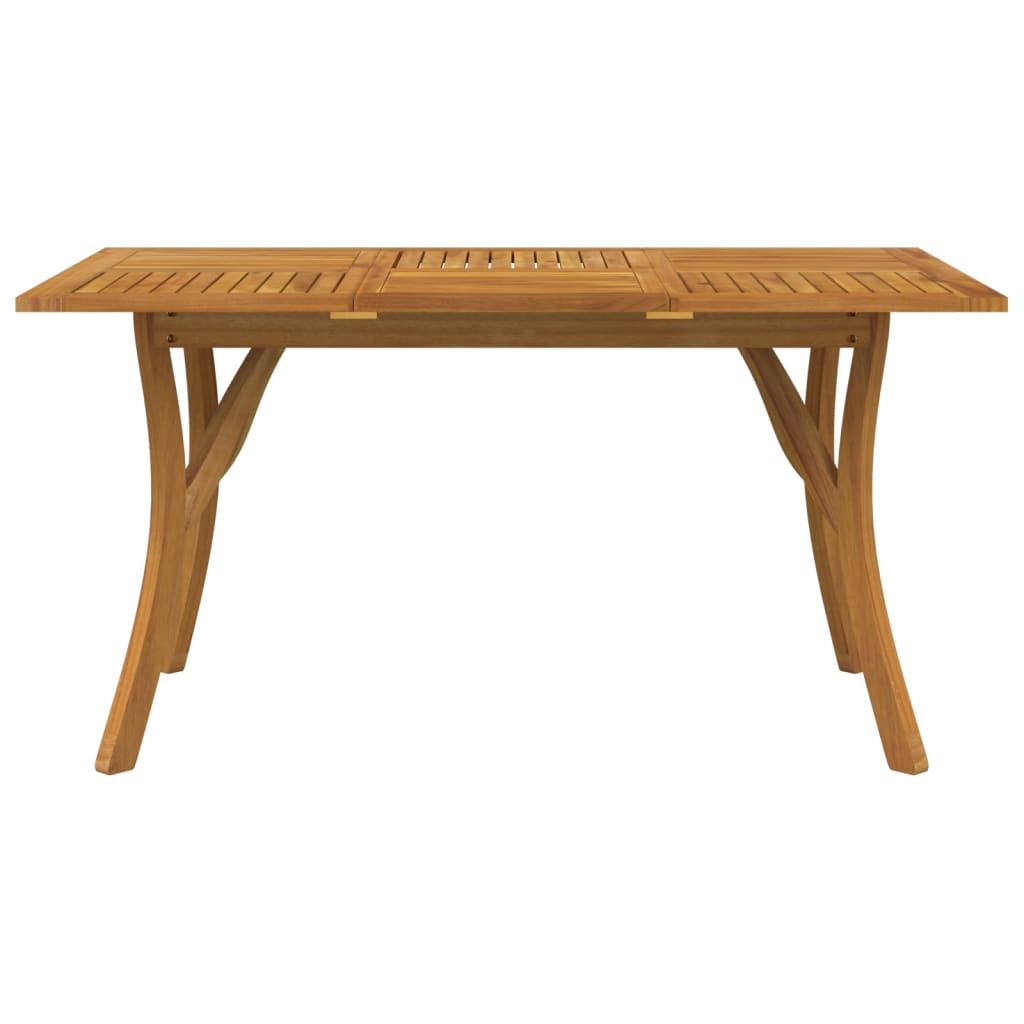 Zahradní Stůl 150 X 90 X 75 Cm Masivní Akáciové Dřevo