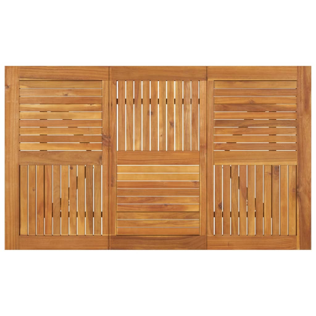 Zahradní Stůl 150 X 90 X 75 Cm Masivní Akáciové Dřevo