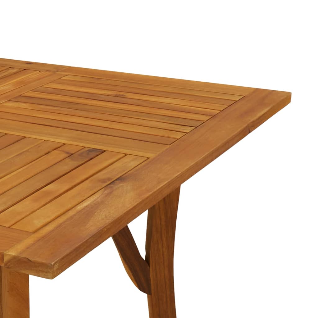 Zahradní Stůl 150 X 90 X 75 Cm Masivní Akáciové Dřevo