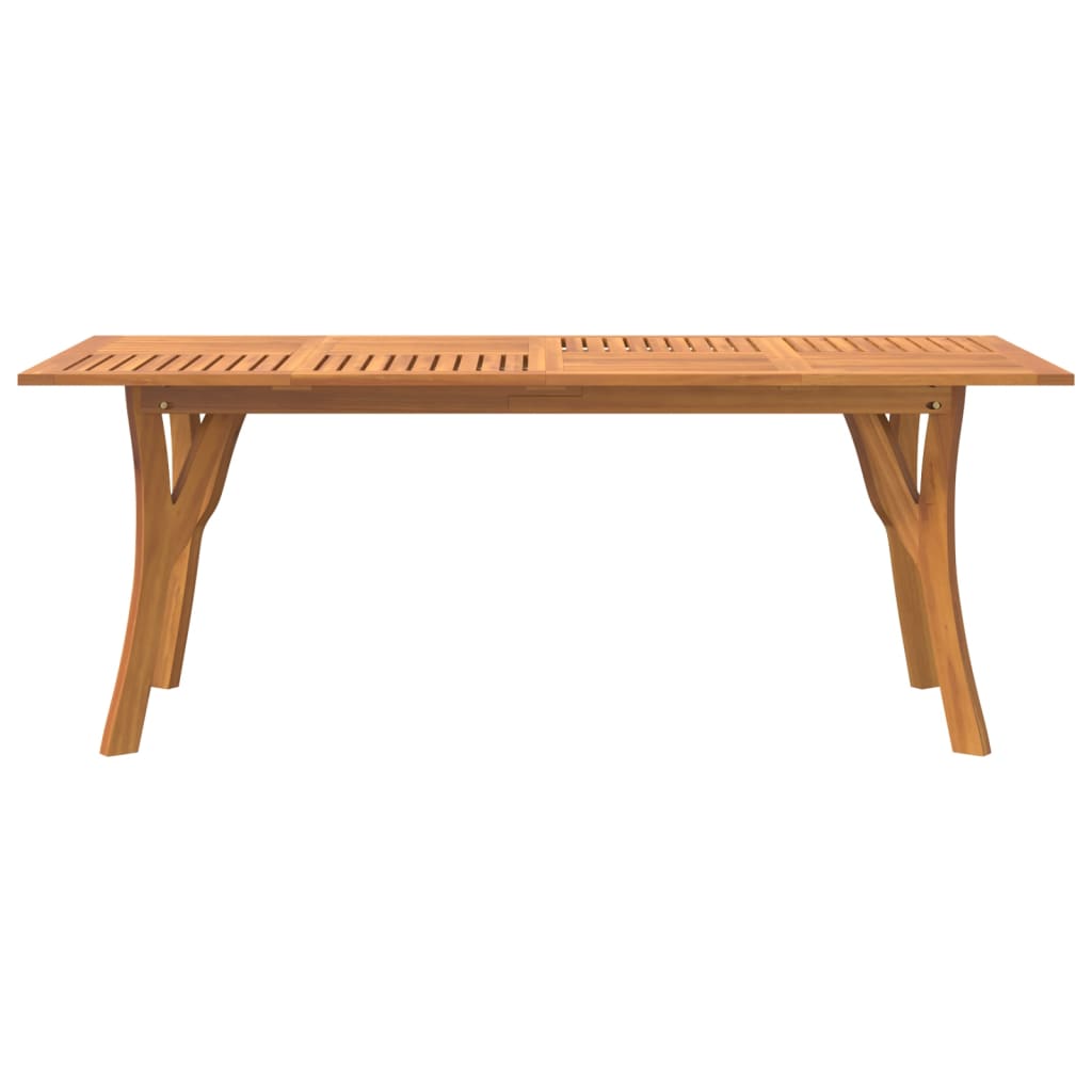 Zahradní Stůl 200 X 90 X 75 Cm Masivní Akáciové Dřevo