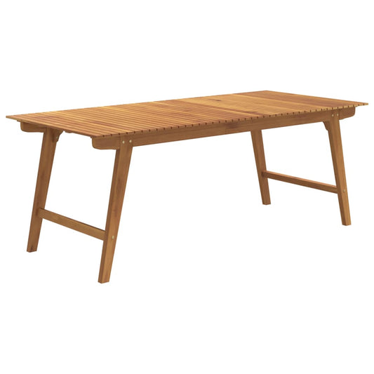 Zahradní Stůl 200 X 90 X 75 Cm Masivní Akáciové Dřevo