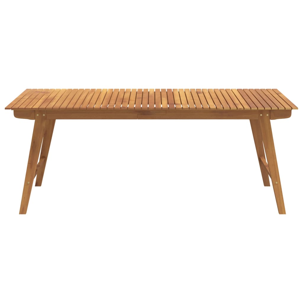 Zahradní Stůl 200 X 90 X 75 Cm Masivní Akáciové Dřevo
