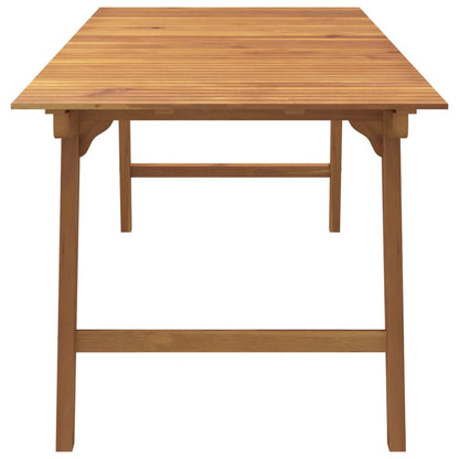 Zahradní Stůl 200 X 90 X 75 Cm Masivní Akáciové Dřevo