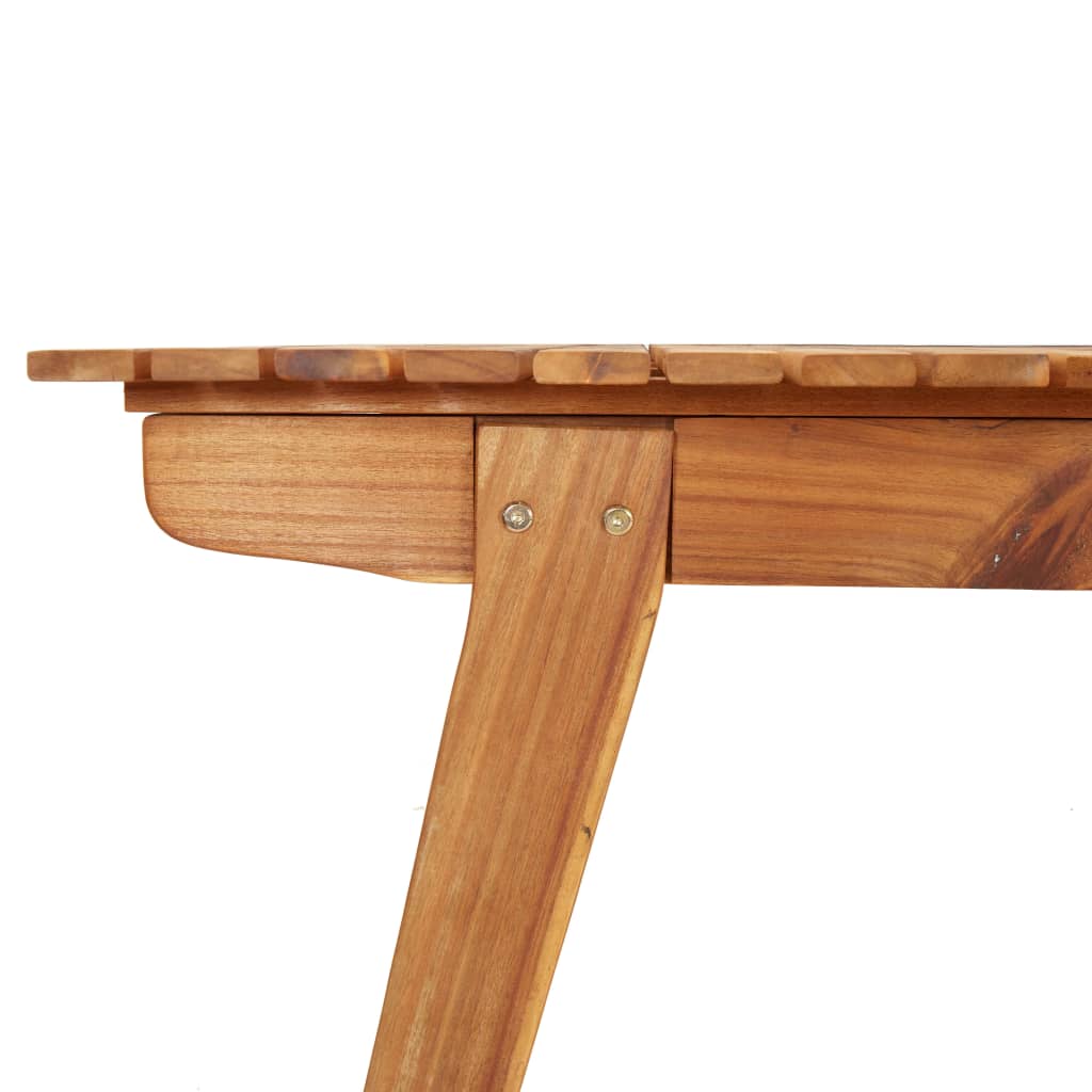 Zahradní Stůl 200 X 90 X 75 Cm Masivní Akáciové Dřevo