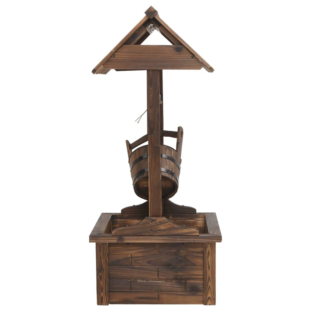 Zahradní Fontána S Čerpadlem Studna 57X50X112 Cm Masivní Jedle