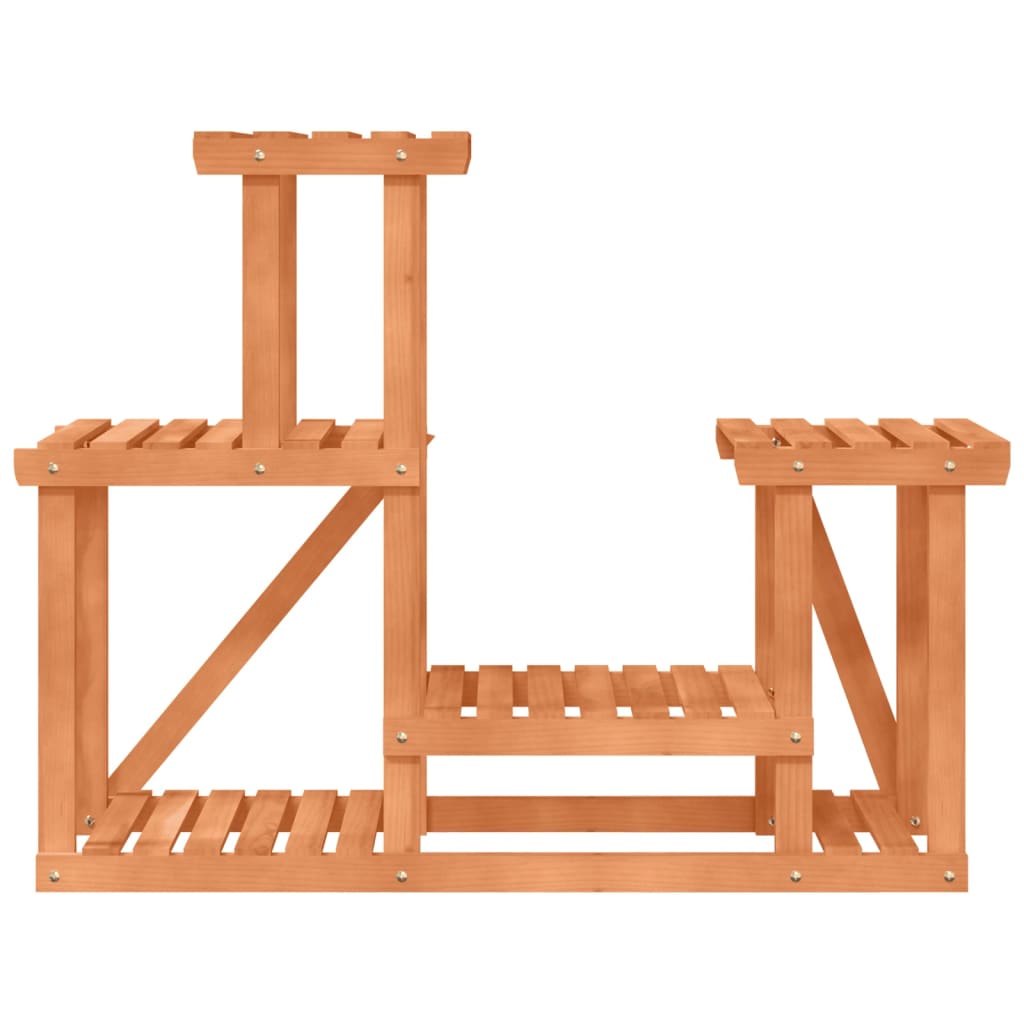 Stojan Na Květiny 90 X 25 X 73,5 Cm Masivní Jedlové Dřevo Světle Hnědá