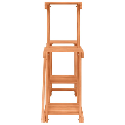 Stojan Na Květiny 90 X 25 X 73,5 Cm Masivní Jedlové Dřevo Světle Hnědá