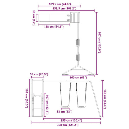 Dětské Hřiště Na Zahradu Impregnované Borové Dřevo