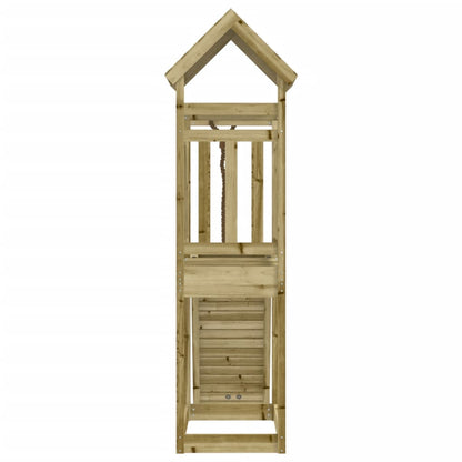 Hrací Věž S Lezeckou Stěnou Impregnované Borové Dřevo