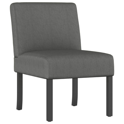 Křeslo Tmavě Šedé Textil