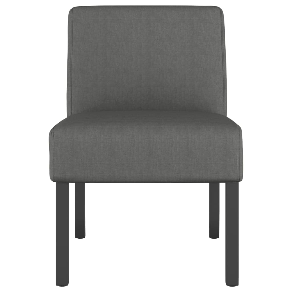 Křeslo Tmavě Šedé Textil