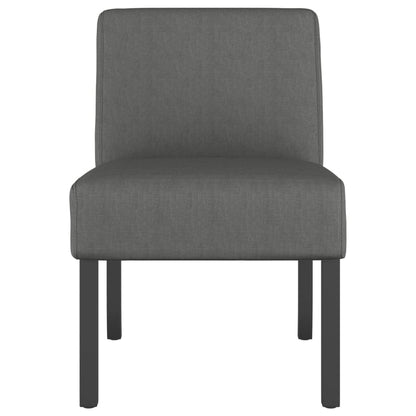 Křeslo Tmavě Šedé Textil