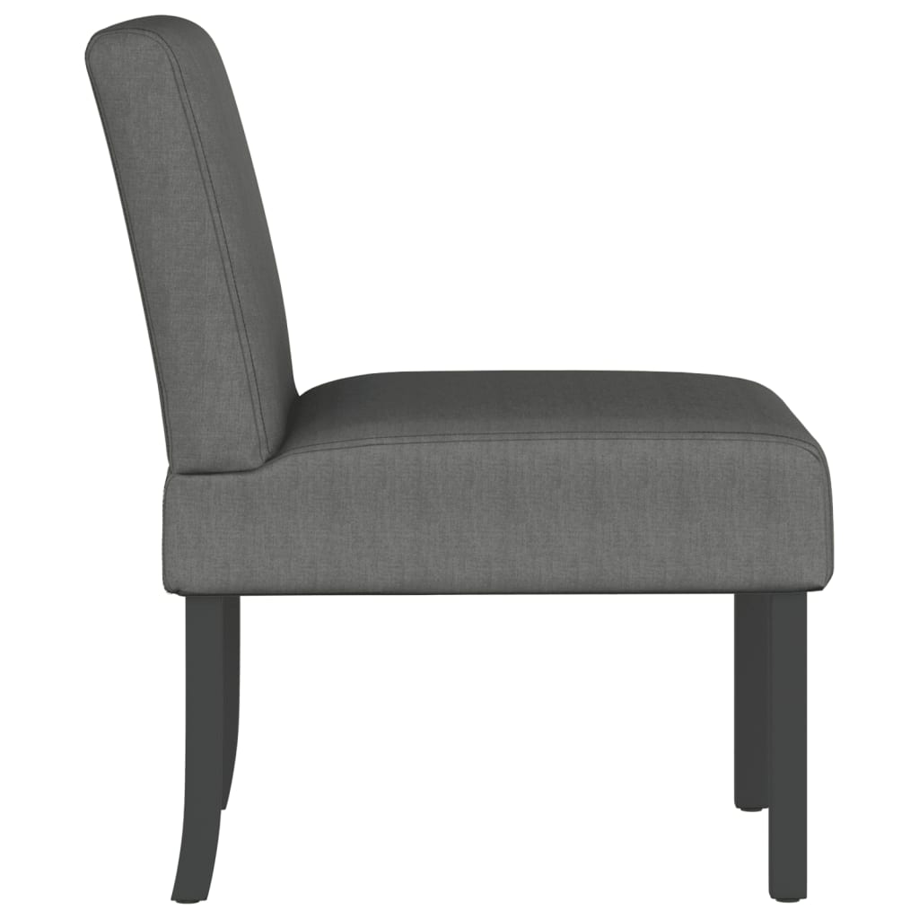 Křeslo Tmavě Šedé Textil