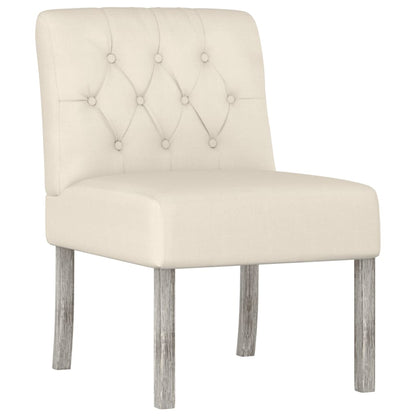 Nízké Křeslo Bez Područek Len Design S Knoflíky