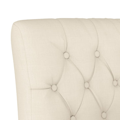 Nízké Křeslo Bez Područek Len Design S Knoflíky