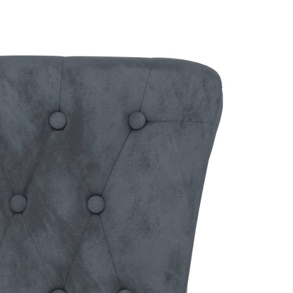 Židle S Vysokým Opěradlem Samet Design S Knoflíky