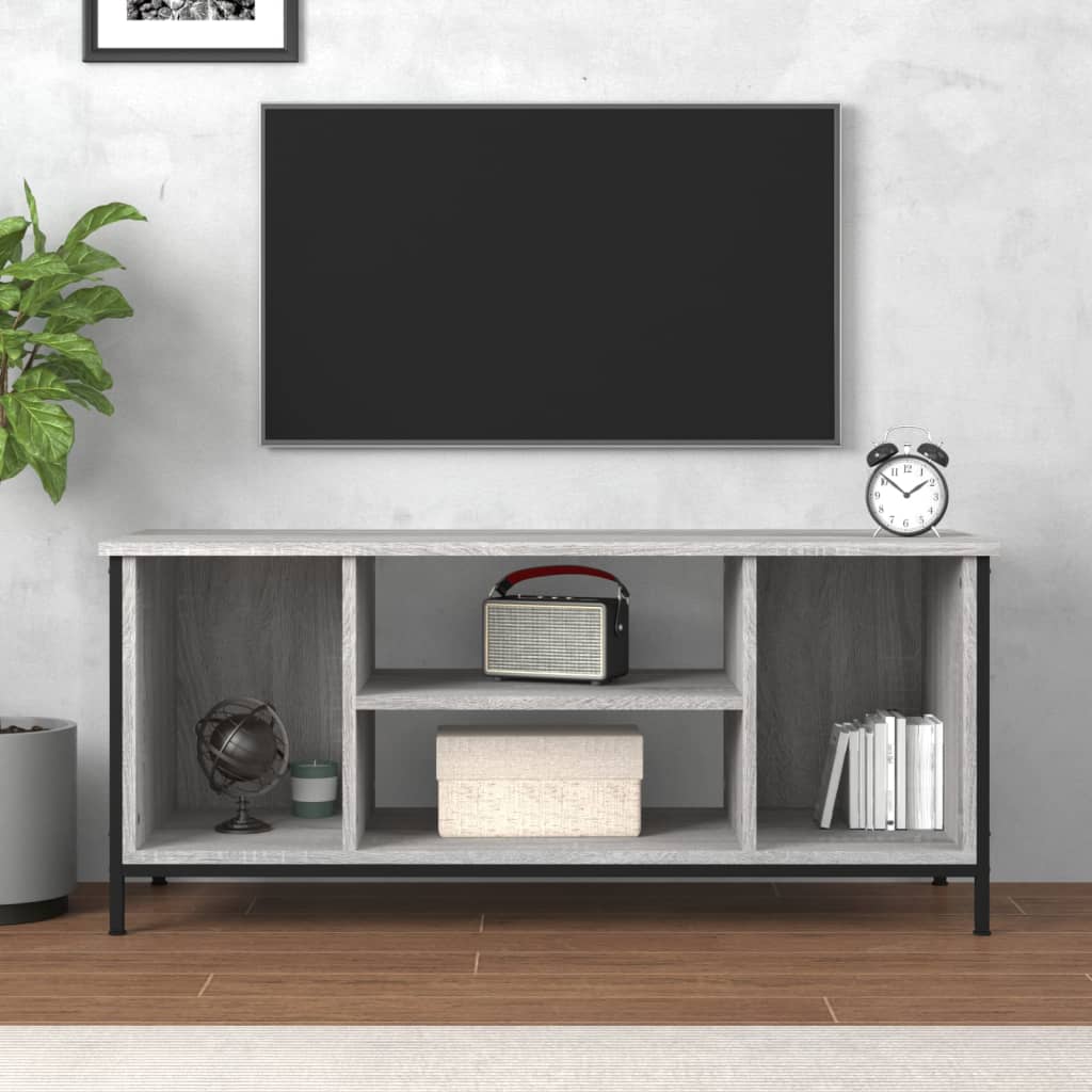 Tv Skříňka Šedá Sonoma 102 X 35 X 45 Cm Kompozitní Dřevo