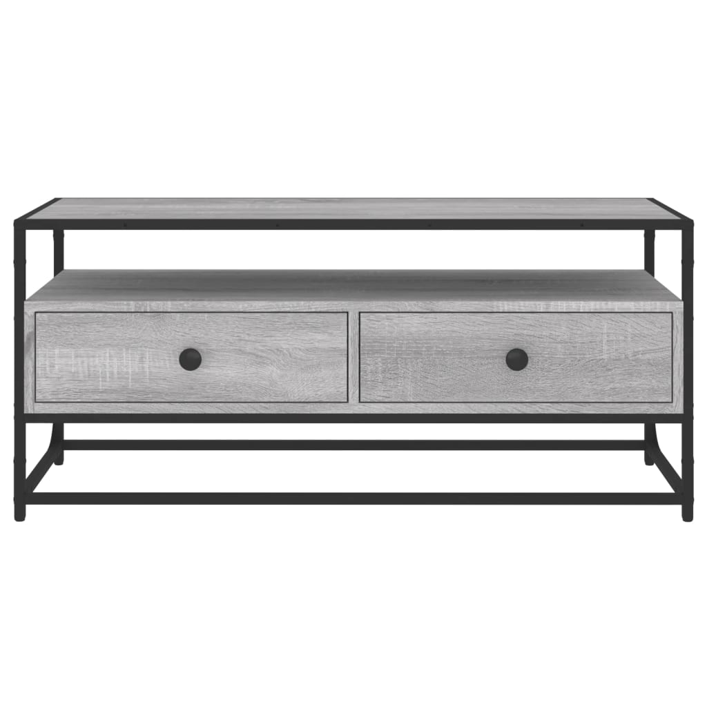 Tv Skříňka Šedá Sonoma 100 X 35 X 45 Cm Kompozitní Dřevo