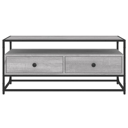 Tv Skříňka Šedá Sonoma 100 X 35 X 45 Cm Kompozitní Dřevo