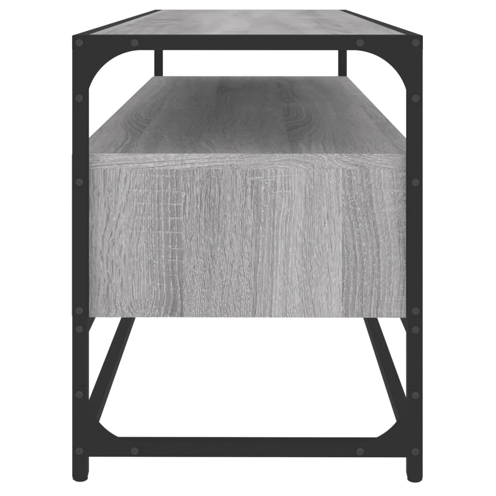 Tv Skříňka Šedá Sonoma 100 X 35 X 45 Cm Kompozitní Dřevo