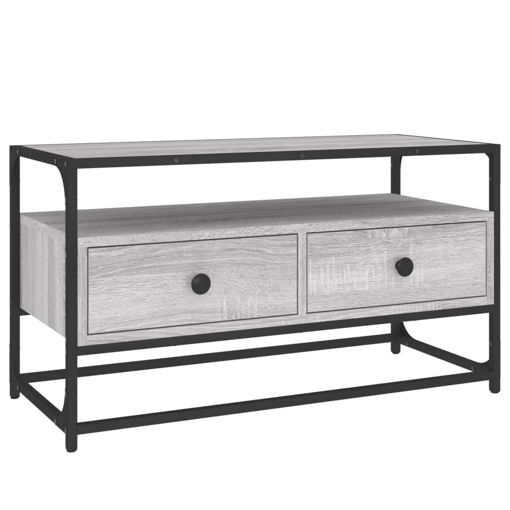 Tv Skříňka Šedá Sonoma 80 X 35 X 45 Cm Kompozitní Dřevo