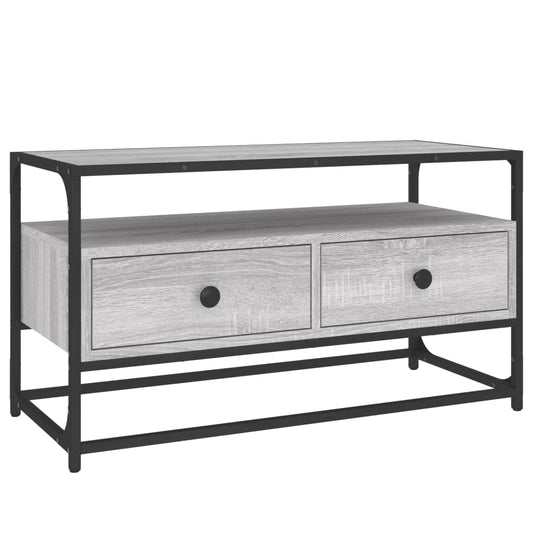 Tv Skříňka Šedá Sonoma 80 X 35 X 45 Cm Kompozitní Dřevo