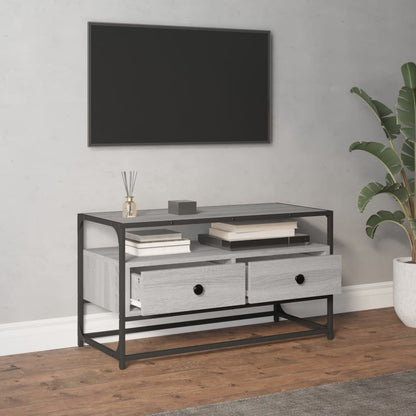 Tv Skříňka Šedá Sonoma 80 X 35 X 45 Cm Kompozitní Dřevo