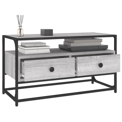 Tv Skříňka Šedá Sonoma 80 X 35 X 45 Cm Kompozitní Dřevo