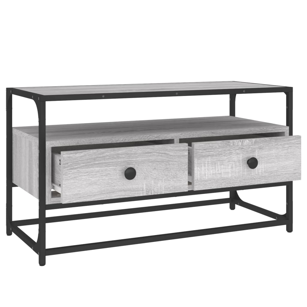 Tv Skříňka Šedá Sonoma 80 X 35 X 45 Cm Kompozitní Dřevo