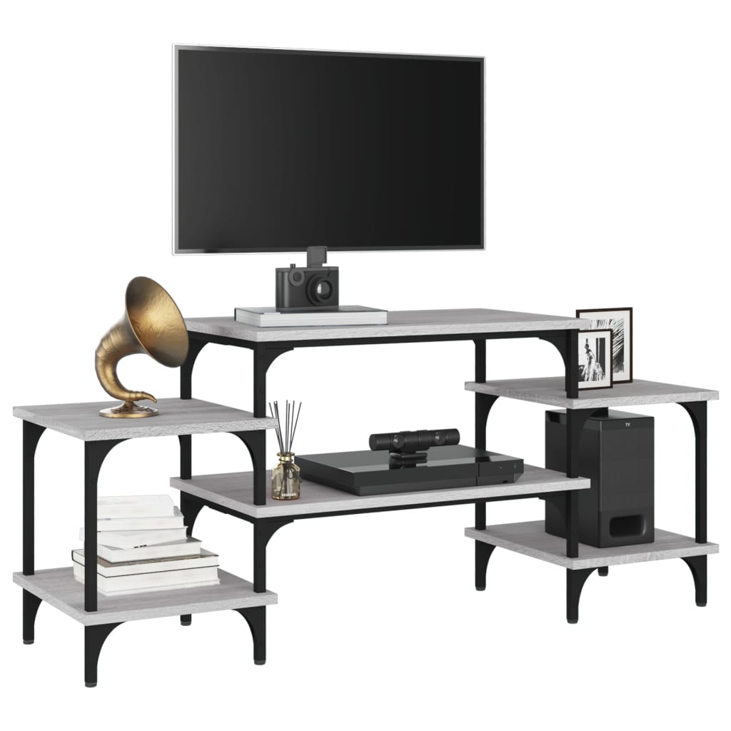 Tv Skříňka Šedá Sonoma 117 X 35 X 52 Cm Kompozitní Dřevo