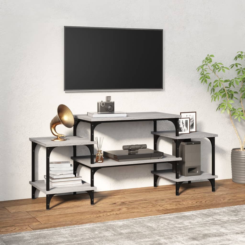Tv Skříňka Šedá Sonoma 117 X 35 X 52 Cm Kompozitní Dřevo