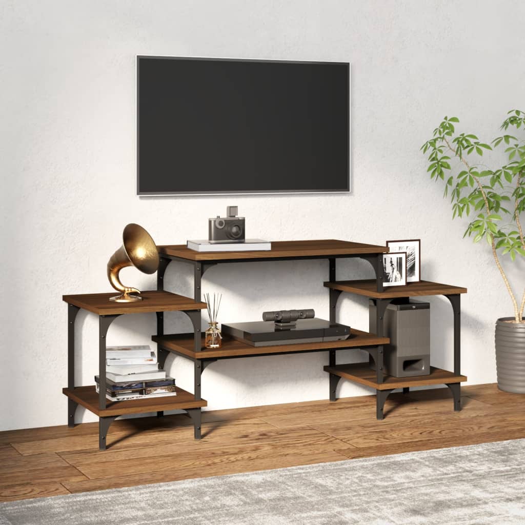 Tv Skříňka Šedá Sonoma 117 X 35 X 52 Cm Kompozitní Dřevo