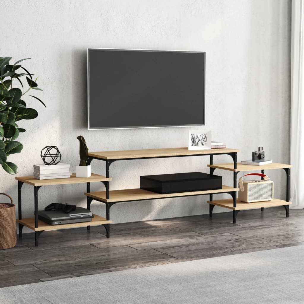 Tv Skříňka Šedá Sonoma 117 X 35 X 52 Cm Kompozitní Dřevo