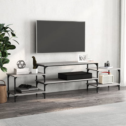 Tv Skříňka Šedá Sonoma 117 X 35 X 52 Cm Kompozitní Dřevo