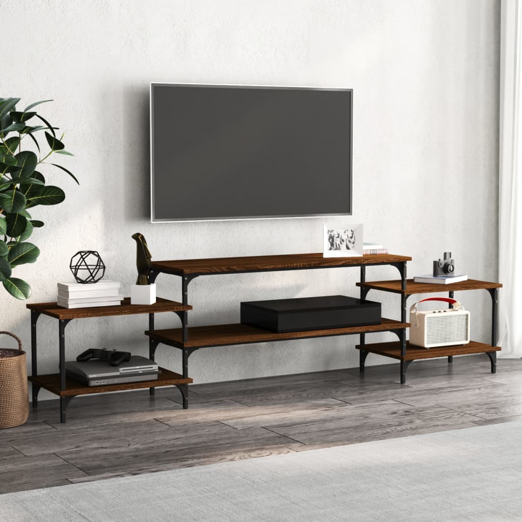 Tv Skříňka Šedá Sonoma 117 X 35 X 52 Cm Kompozitní Dřevo