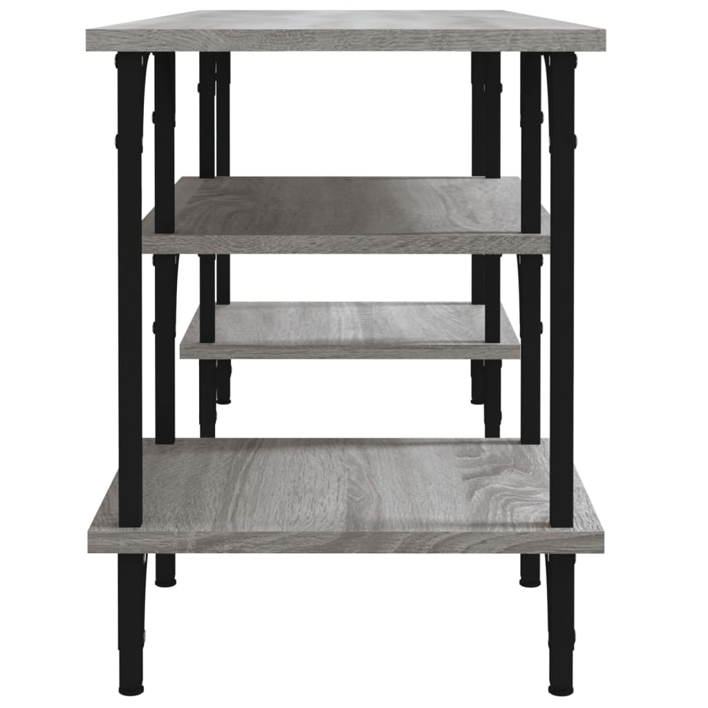 Tv Skříňka Šedá Sonoma 102 X 35 X 45,5 Cm Kompozitní Dřevo