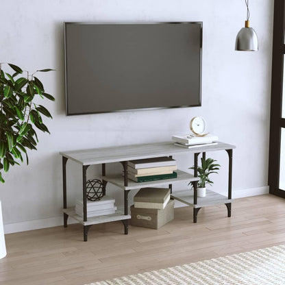 Tv Skříňka Šedá Sonoma 102 X 35 X 45,5 Cm Kompozitní Dřevo